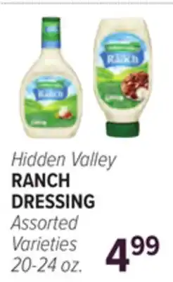 Cermak Fresh Market Hidden Valley RANCH DRESSING offer