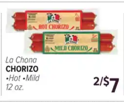 Cermak Fresh Market La Chona CHORIZO offer