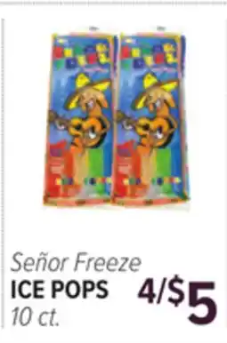 Cermak Fresh Market Señor Freeze ICE POPS offer