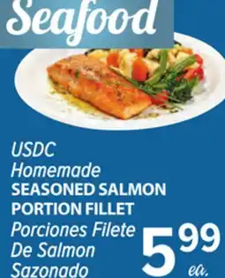 Cermak Fresh Market USDC Homemade SEASONED SALMON PORTION FILLET offer