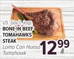 Cermak Fresh Market U.S. Gov't Insp. BONE-IN BEEF TOMAHAWKS STEAK offer