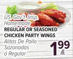 Cermak Fresh Market US. Gov't. Insp. Homemade REGULAR OR SEASONED CHICKEN PARTY WINGS offer