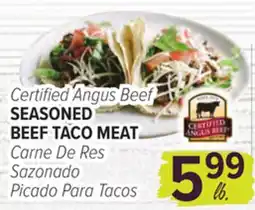Cermak Fresh Market Certified Angus Beef Carne De Res Sazonado Picado Para Tacos offer