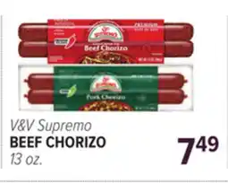 Cermak Fresh Market V&V Supremo BEEF CHORIZO offer