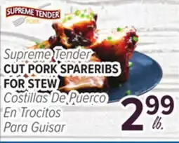 Cermak Fresh Market Supreme Tender CUT PORK SPARERIBS FOR STEW offer