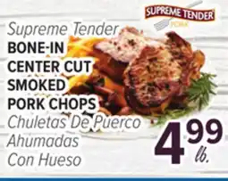 Cermak Fresh Market Supreme Tender BONE-IN CENTER CUT SMOKED PORK CHOPS offer