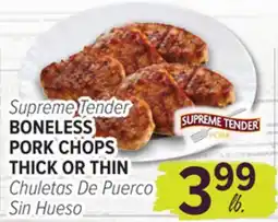 Cermak Fresh Market Supreme Tender BONELESS PORK CHOPS THICK OR THIN offer