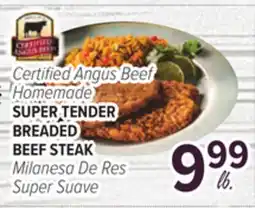 Cermak Fresh Market Certified Angus Beef Homemade SUPER TENDER BREADED BEEF STEAK offer