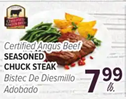 Cermak Fresh Market Certified Angus Beef SEASONED CHUCK STEAK offer
