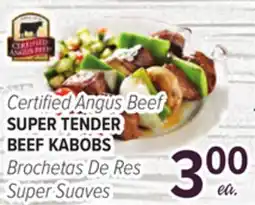 Cermak Fresh Market Certified Angus Beef SUPER TENDER BEEF KABOBS offer