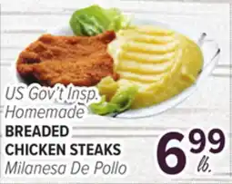 Cermak Fresh Market US Gov't Insp. Homemade BREADED CHICKEN STEAKS offer
