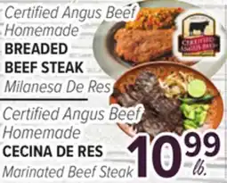 Cermak Fresh Market Certified Angus Beef Homemade BREADED BEEF STEAK offer