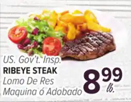 Cermak Fresh Market US. Gov't Insp. RIBEYE STEAK offer