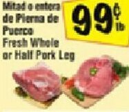 Fiesta Mart Mitad O Entera De Pierna De Puerco offer