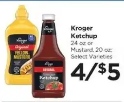 Food 4 Less Kroger Ketchup or Mustard offer