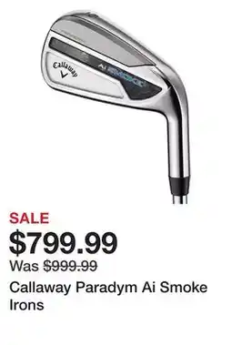 Dick's Sporting Goods Callaway Paradym Ai Smoke Irons offer