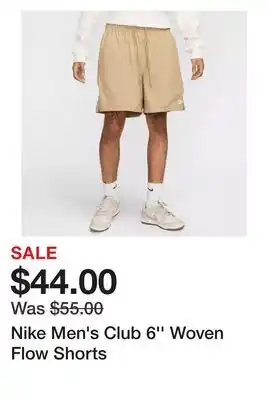 Dick's Sporting Goods Nike Men's Club 6'' Woven Flow Shorts offer