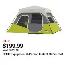 Dick's Sporting Goods CORE Equipment 6-Person Instant Cabin Tent offer