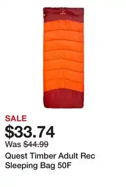 Dick's Sporting Goods Quest Timber Adult Rec Sleeping Bag 50F offer