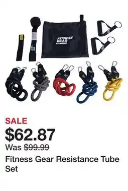 Dick's Sporting Goods Fitness Gear Resistance Tube Set offer