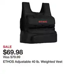 Dick's Sporting Goods ETHOS Adjustable 40 lb. Weighted Vest offer