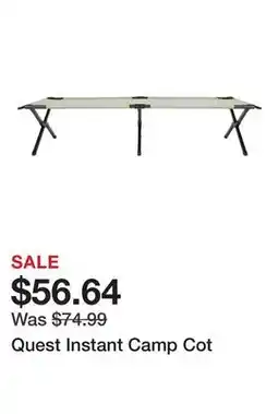 Dick's Sporting Goods Quest Instant Camp Cot offer