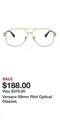 Nordstrom Versace 59mm Pilot Optical Glasses offer