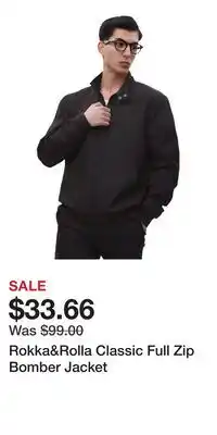 Nordstrom Rokka&Rolla Classic Full Zip Bomber Jacket offer