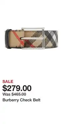 Nordstrom Burberry Check Belt offer