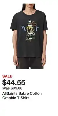 Nordstrom AllSaints Sabre Cotton Graphic T-Shirt offer
