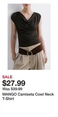 Nordstrom MANGO Camiseta Cowl Neck T-Shirt offer