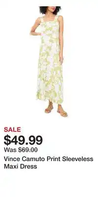 Nordstrom Vince Camuto Print Sleeveless Maxi Dress offer
