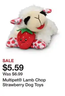 Petsmart Multipet Lamb Chop Strawberry Dog Toys offer