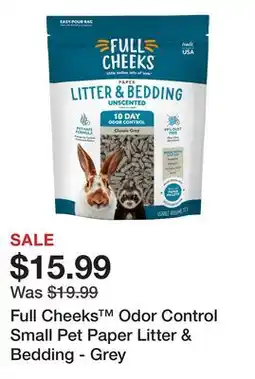 Petsmart Full Cheeks Odor Control Small Pet Paper Litter & Bedding - Grey offer