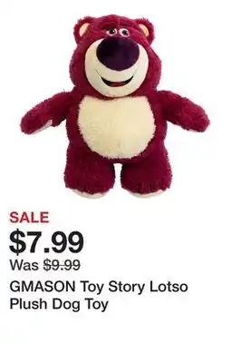 Petsmart GMASON Toy Story Lotso Plush Dog Toy offer