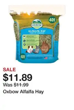 Petsmart Oxbow Alfalfa Hay offer