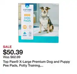 Petsmart Top Paw X-Large Premium Dog and Puppy Pee Pads, Potty Training, 28 x 34, Unscented, 150 Count offer