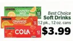 Living Fresh Market Best Choice Soft Drinks offer