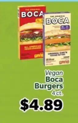 Living Fresh Market Vegan Boca Burgers offer