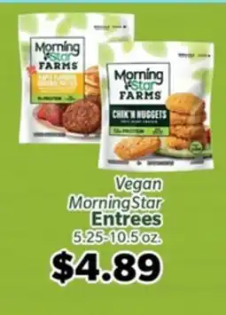 Living Fresh Market Vegan MorningStar Entrees offer