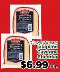 Living Fresh Market Dietz& Watson Jalapeño Cayenne Cheddar offer