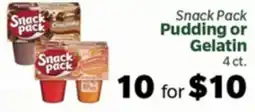 Living Fresh Market Snack Pack Pudding or Gelatin offer