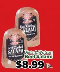 Living Fresh Market Dietz & Watson Beef Salami offer