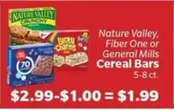 Living Fresh Market Nature Valley, Fiber One or General Mills Cereal Bars offer