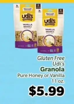 Living Fresh Market Gluten Free Udi's Granola offer