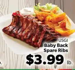 Living Fresh Market USGI Baby Back Spare Ribs offer