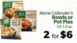 Living Fresh Market Marie Callender's Bowls or Pot Pies offer