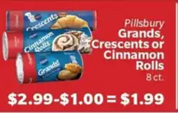 Living Fresh Market Pillsbury Grands, Crescents or Cinnamon Rolls offer