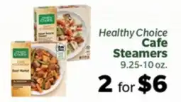 Living Fresh Market Healthy Choice Cafe Steamers offer
