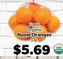 Living Fresh Market Fresh Organic Navel Oranges offer